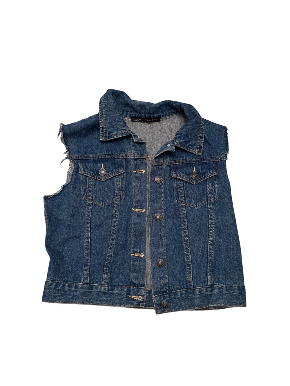 Signature8 Light and Medium Blue Denim Vest - Picture 2 of 4
